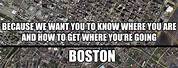 Boston vs New York City Map Meme