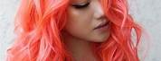Bright Orange Pink Hair