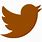 Brown Twitter Logo