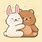 Bunny Couple Cartoon