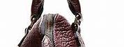 Burberry Prorsum Burgundy Large Textured Leather Hobo Bag