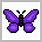 Butterfly Pixel Art Grid