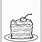 Cake Slice Coloring Page