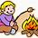 Campfire Cooking ClipArt