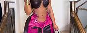 Cardi B Leather Outfits