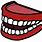 Cartoon False Teeth Clip Art