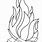 Cartoon Fire Coloring Page