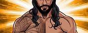 Cartoon Human Drawing Roman Reigns