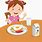 Cartoon Person Eating Breakfast