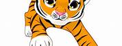 Cartoon Tiger On Phone