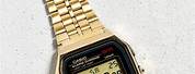 Casio Gold Watch in Black and White