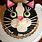 Cat Face Birthday Cake