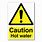 Caution Hot Water Sign