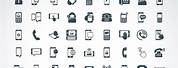 Cell Phone Icons Chart