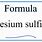 Cesium Sulfide Formula
