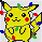 Christmas Pikachu Pixel Art