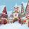 Christmas Village Cartoon
