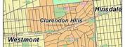 Clarendon Hills Map