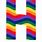 Colored Letter H