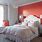 Coral Color Bedroom
