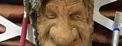 Cottonwood Bark Wood Spirit Carving