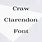 Craw Clarendon Font