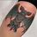 Creepy Cute Bats Tattoo