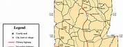 Crenshaw County Alabama Road Map