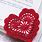 Crochet Heart Bookmark Pattern