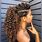 Curly Permed Hair Ponytail