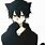 Cute Anime Boy Black Cat