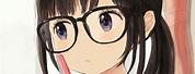 Cute Anime Girl Face Esay Glasses