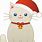Cute Christmas Cat Clip Art