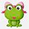 Cute Girl Frog Clip Art