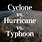 Cyclone vs Hurricane Difference