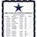 Dallas Cowboys 2020 2021 Schedule Printable