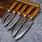 Damascus Kitchen Knife Set