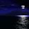 Dark Blue Sky Moon