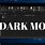 Dark Mode in Laptop