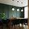 Dining Room with Green Walls