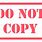Do Not Copy Stamp