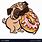 Donut Pug Cartoon