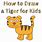 Drawing a Tiger for Kids