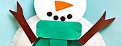 Easy Paper Plate Crafts Snowman