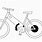 Electric Bike Outline