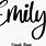 Emily Name Font