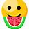 Emoji Eating Watermelon