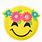Emoji with Flower Crown