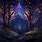 Enchanted Forest at Night Wallpaper