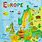 Europe Map Kids Printable